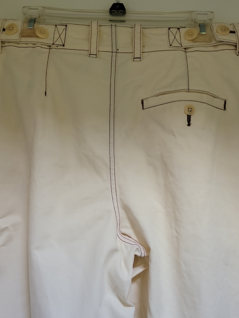 Madewell Button-tab Wide Leg Pants in Antique Cream - Picture 5 of 12